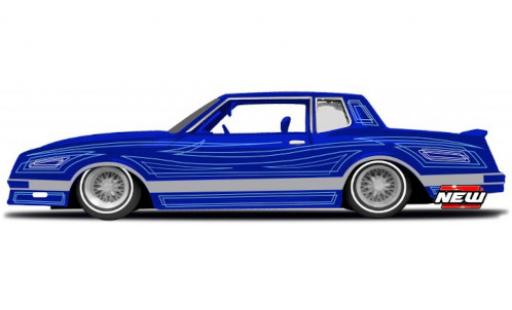 Modelauto Chevrolet Monte Carlo lowrider blauw/D&Atilde;&copy;corer 1986 1/24 Maisto