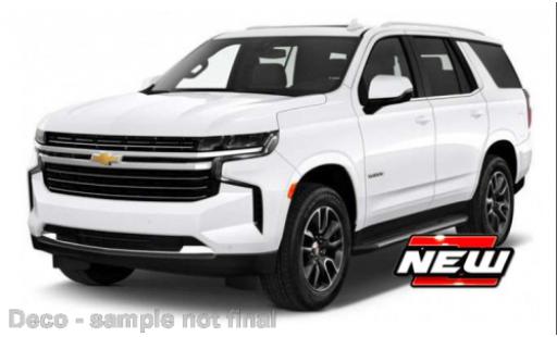 Modelauto Chevrolet Tahoe suv wit 2021 1/24 Maisto