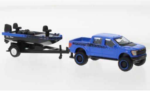 Modelauto Ford F-150 Raptor 50 SVT blauw/zwart 2021 1/64 Maisto