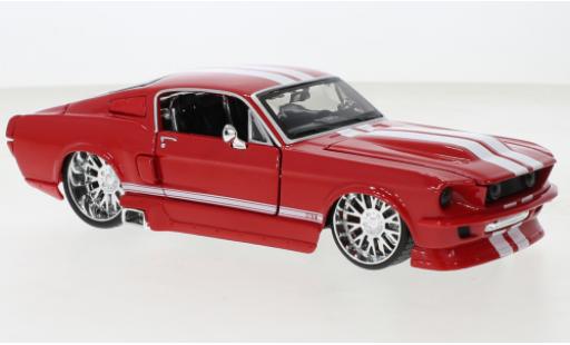 Modelauto Ford Mustang GT rood/wit 1967 1/24 Maisto