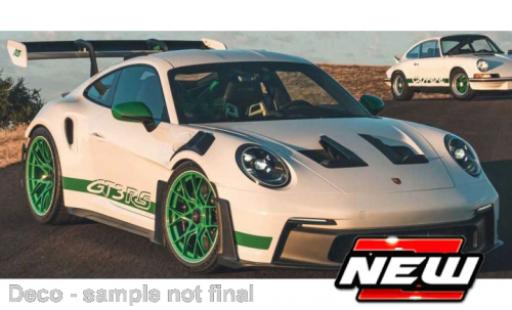Modelauto Porsche 911 GT3 R S wit/groen 1/24 Maisto