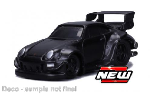 Modelauto Porsche 911 RWB mate zwart 2022 1/64 Maisto