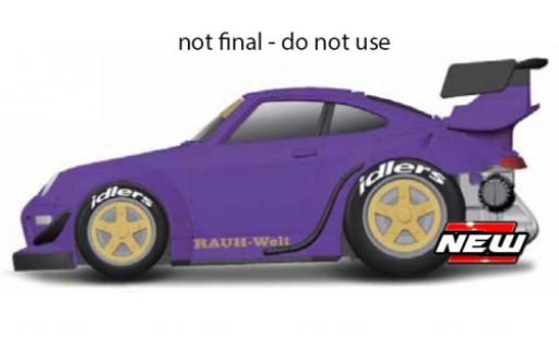 Modelauto Porsche 911 RWB paars 1/64 Maisto