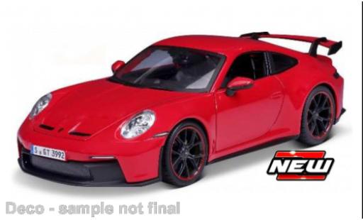 Modelauto Porsche 911 GT3 rood 2022 1/18 Maisto