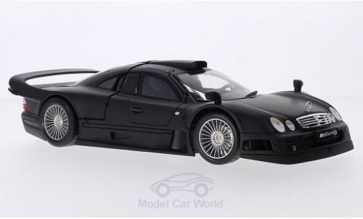 Modelauto Mercedes CLK GTR mat-zwart Street Version 1/18 Maisto