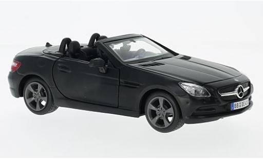 Modelauto Mercedes SLK Base SLK-Klasse (R172) mat-zwart 2011 1/24 Maisto