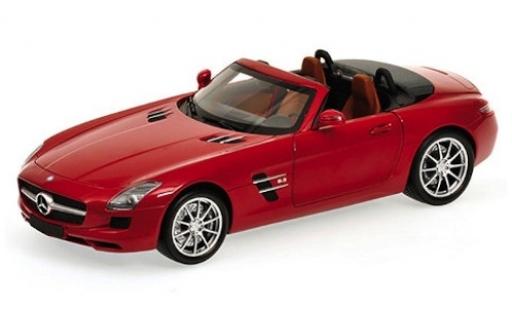 Modelauto Mercedes SLS Roadster AMG rood 2010 1/24 Maisto
