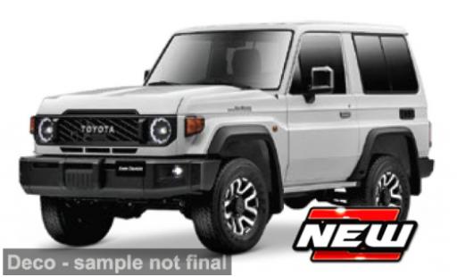 Modelauto Toyota Land Cruiser 70 wit 1/43 Maisto