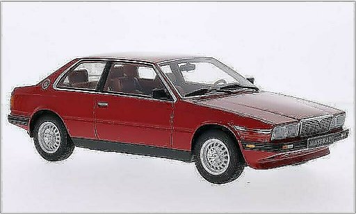 Maserati Biturbo Coupe 1/18 Minichamps rood 1982 modelauto