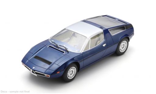 Modelauto Maserati Bora Base blauw 1971 1/18 Spark