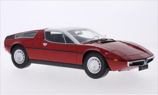 Maserati Bora Base 1/18 Minichamps rood/grijs 1970 modelauto