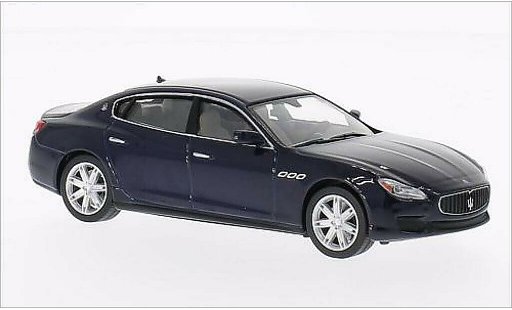 Maserati Quattroporte GTS 1/43 WhiteBox metallic blauw 2013 modelauto
