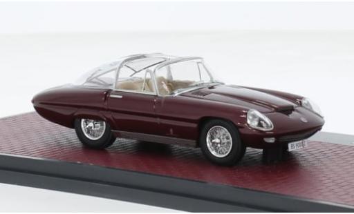 Modelauto Alfa Romeo 6C 3000 Superflow IV Pininfarina metallic rood 1960 1/43 Matrix