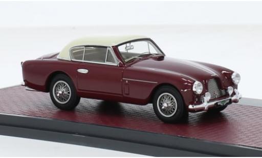 Modelauto Aston Martin DB2/4 saloon -4 FHC Notchback rood/beige RHD 1955 1/43 Matrix