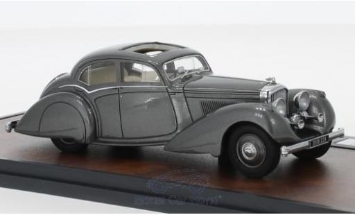 Modelauto Bentley 4.5 berline 4.25 Litre Carlton Pillarless Saloon metallic grijs RHD 1937 1/43 Matrix