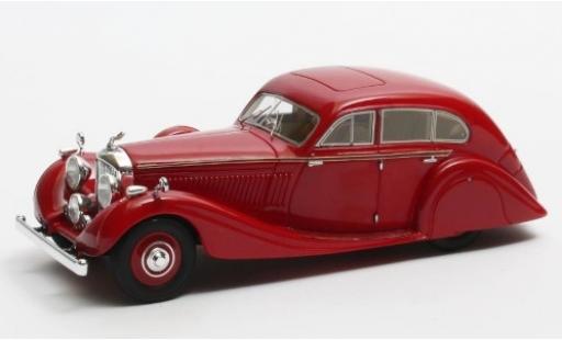 Modelauto Bentley 4.5 berline Litre Gurney-Nutting Airflow Saloon rood RHD 1936 #B118HK 1/43 Matrix