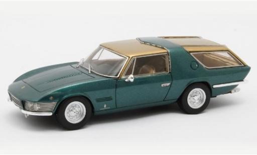 Modelauto Ferrari 330 Shooting Brake GT Vignale metallic groen/gold 1968 #7963 1/43 Matrix