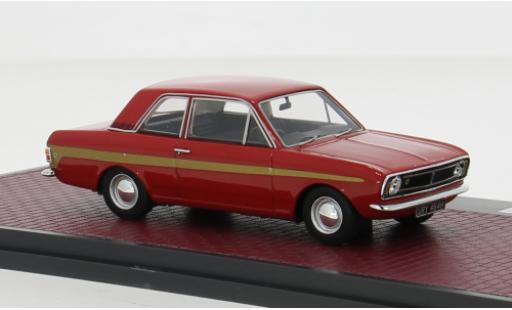 Modelauto Ford Cortina Lotus MkII rood/gold 1966 1/43 Matrix