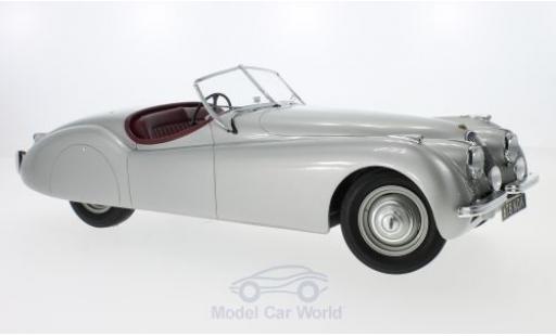 Modelauto Jaguar XK 120 OTS grijs RHD 1964 1/12 Matrix