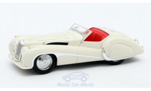 Modelauto Jaguar SS SS100 100 wit 1939 Roadster Vanden Plas 1/43 Matrix