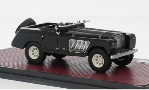 Modelauto Land Rover 109 Bell Aurens Longnose zwart 2008 1/43 Matrix