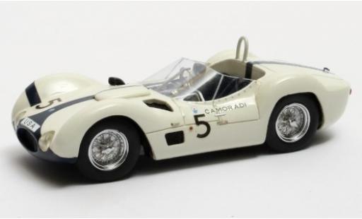 Modelauto Maserati Tipo Base 61 Birdcage RHD No.5 Camoradi USA Racing Team 1000km N&Atilde;&frac14;rburgring 1960 S.Moss/D.Gurney 1/43 Matrix