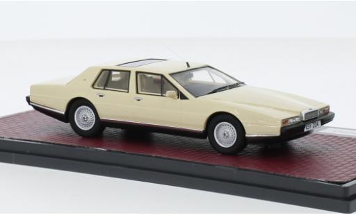 Modelauto Aston Martin Lagonda s2 beige RHD 1980 1/43 Matrix