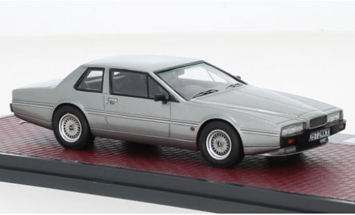 Modelauto Aston Martin Lagonda swb virage metallic grijs RHD 1986 1/43 Matrix