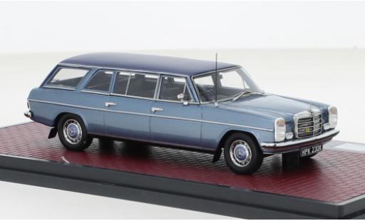 Modelauto Mercedes 230 Base /8 (V114) LWB Crayford Estate metallic blauw/blauw 1971 1/43 Matrix