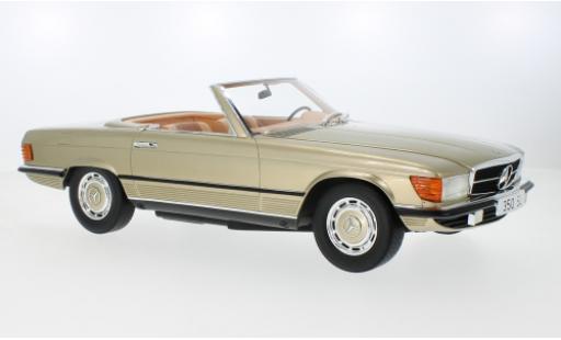 Modelauto Mercedes 350 Base SL (R107) metallic beige 1979 1/12 Matrix