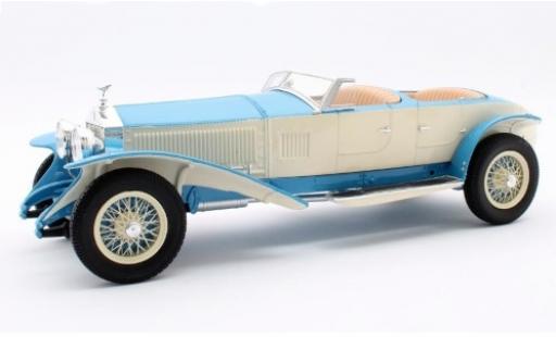 Modelauto Rolls Royce Phantom Experimental Vehicle by Barker blauw /wit RHD 1926 1/18 Matrix