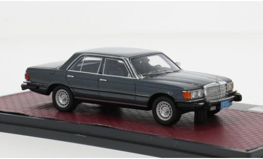Modelauto Mercedes 300 Base SD Turbodiesel (W116) USA blauw 1978 1/43 Matrix