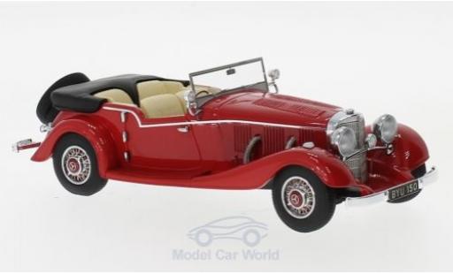 Modelauto Mercedes 500 Base Tourer Mayfair rood RHD 1934 1/43 Matrix