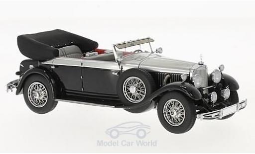 Modelauto Mercedes 770 Cabriolet K (W07) D zwart/grijs 1930 1/43 Matrix