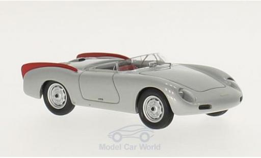 Modelauto Porsche 356 1958 Zagato Spyder grijs/rood 1/43 Matrix