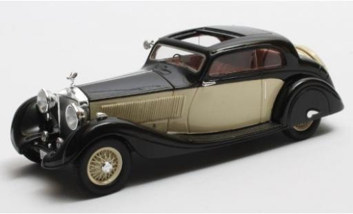 Modelauto Rolls Royce Phantom Continental II Sports Coupe Gurney Nutting zwart/beige RHD 1935 Maharajah of Jodhpur Fahrgestell-n&Acirc;&deg; 62UK 1/43 Matrix