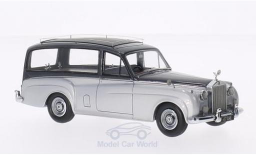 Modelauto Rolls Royce Silver Cloud Hearse Simpson & Slater grijs/metallic grijs RHD 1/43 Matrix