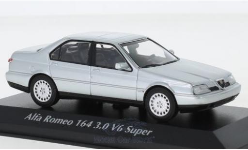 Modelauto Alfa Romeo 164 v6 3.0 Super grijs 1992 1/43 Maxichamps