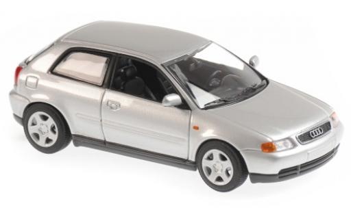 Modelauto Audi A3 berline (8L) grijs 1996 1/43 Maxichamps