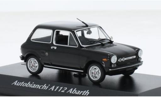 Modelauto Autobianchi A112 abarth zwart 1974 1/43 Maxichamps