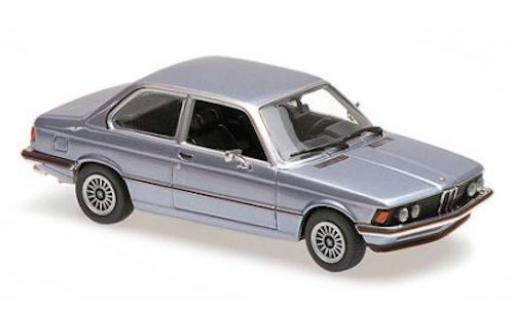 Modelauto Bmw 323 coupe i (E21) metallic blauw 1975 1/43 Maxichamps