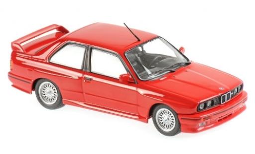 Modelauto Bmw M3 coupe (E30) rood 1987 1/43 Maxichamps