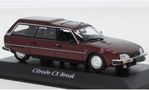 Modelauto Citroen CX Break Stationwagen metallic rood 1980 1/43 Maxichamps