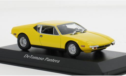 Modelauto De Tomaso Pantera Coupe geel 1972 1/43 Maxichamps