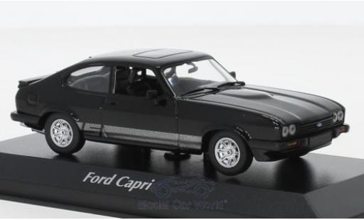 Modelauto Ford Capri 3.0S MKIII 3.0 S zwart 1982 1/43 Maxichamps