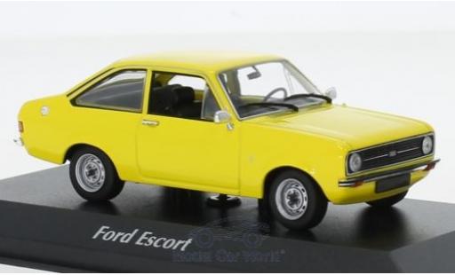 Modelauto Ford Escort MK1 1.3 geel 1975 1/43 Maxichamps