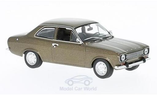 Modelauto Ford Escort MK1 metallic bruin 1968 1/43 Maxichamps