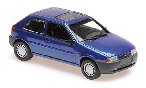 Modelauto Ford Fiesta Berline metallic blauw 1995 1/43 Maxichamps