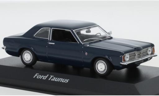 Modelauto Ford Taunus TC1 (TCI) blauw 1970 1/43 Maxichamps