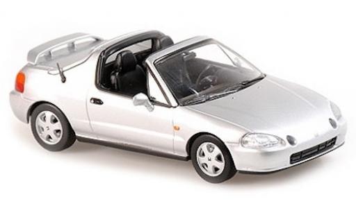 Modelauto Honda CR-X Del Sol grijs 1992 1/43 Maxichamps
